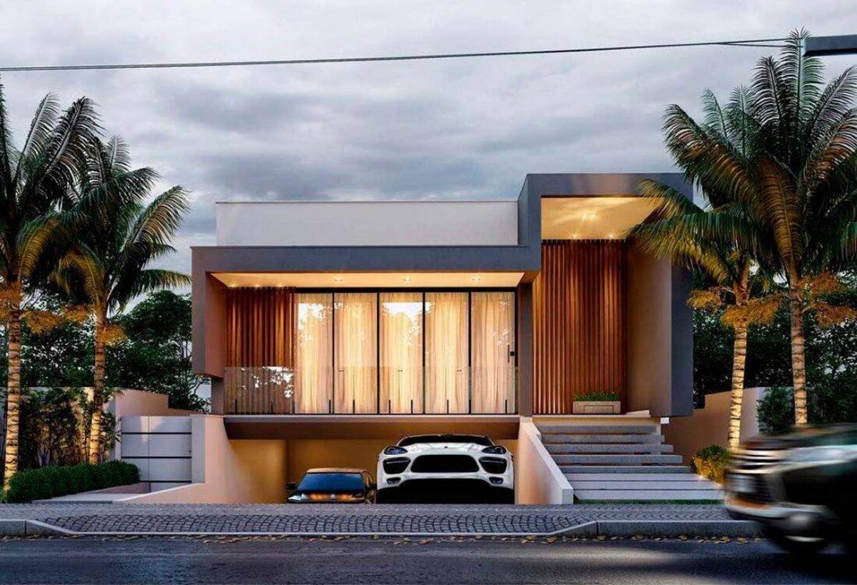 5x20 mẫu nhà có tầng hầm chìm mái bằng mang vẻ đẹp sang trọng, tinh tế