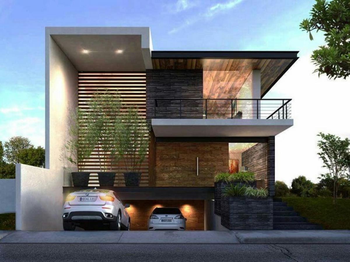 5x20 mẫu nhà có tầng hầm chìm phối cây xanh tăng vẻ đẹp tự nhiên