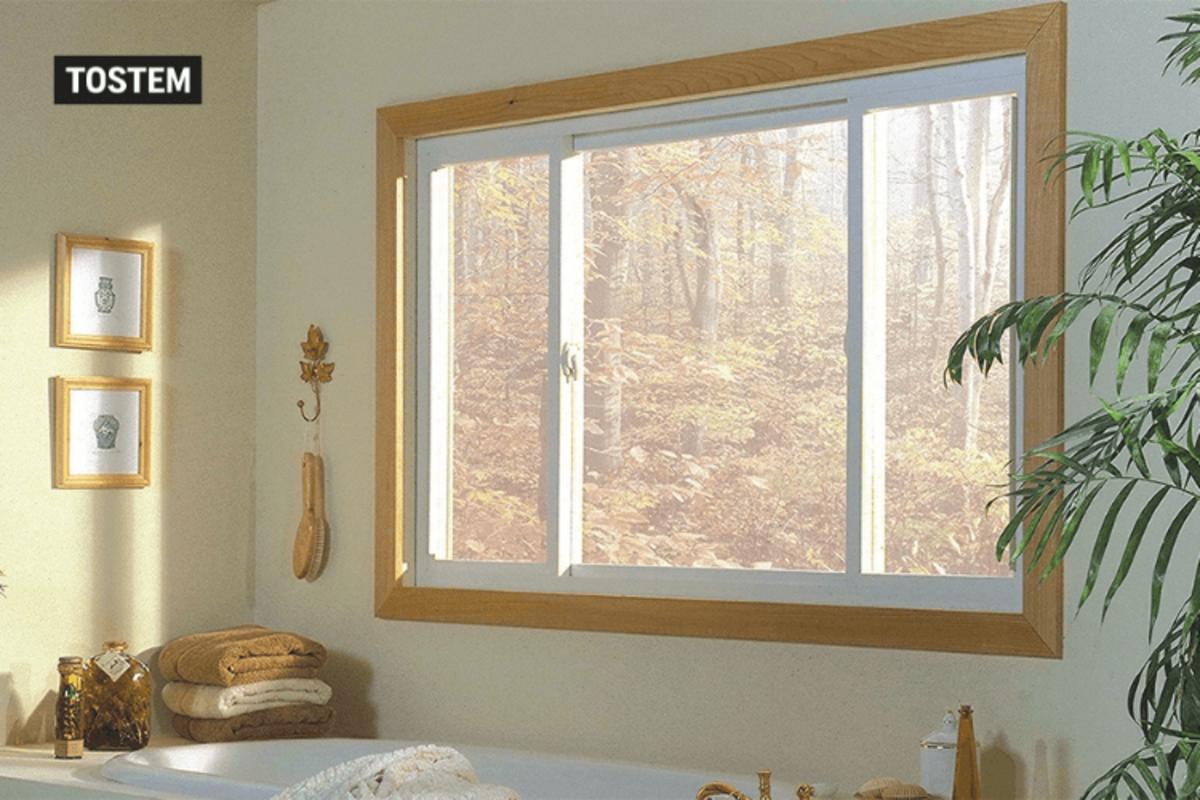 A 3-panel slide window design suits compact and stylish bathrooms.