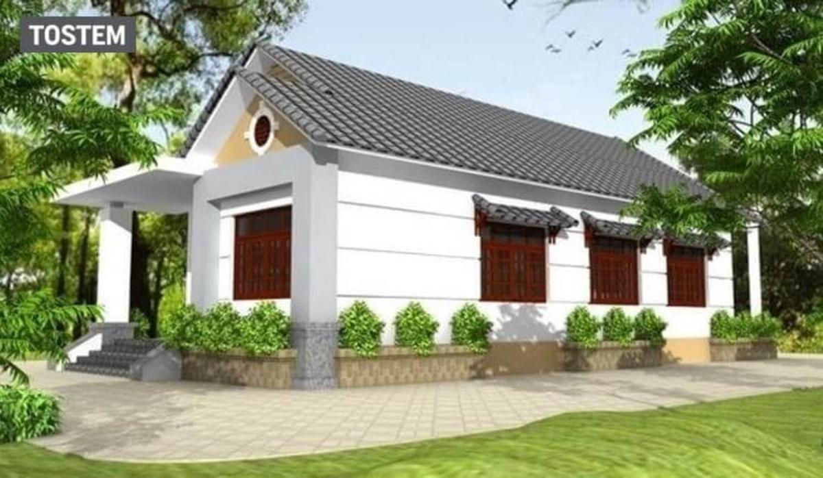 A beautiful two-frontage small bungalow design