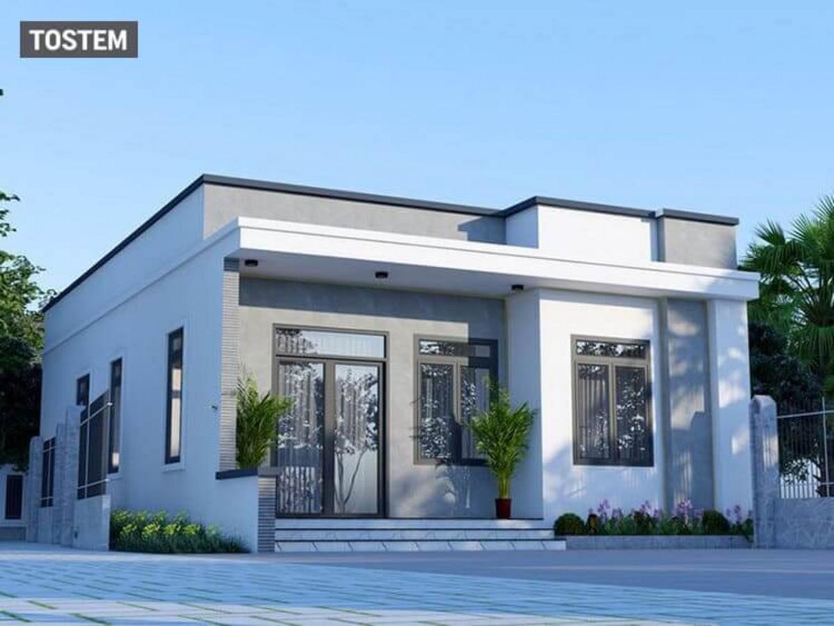 A bungalow with a flat roof banglow images