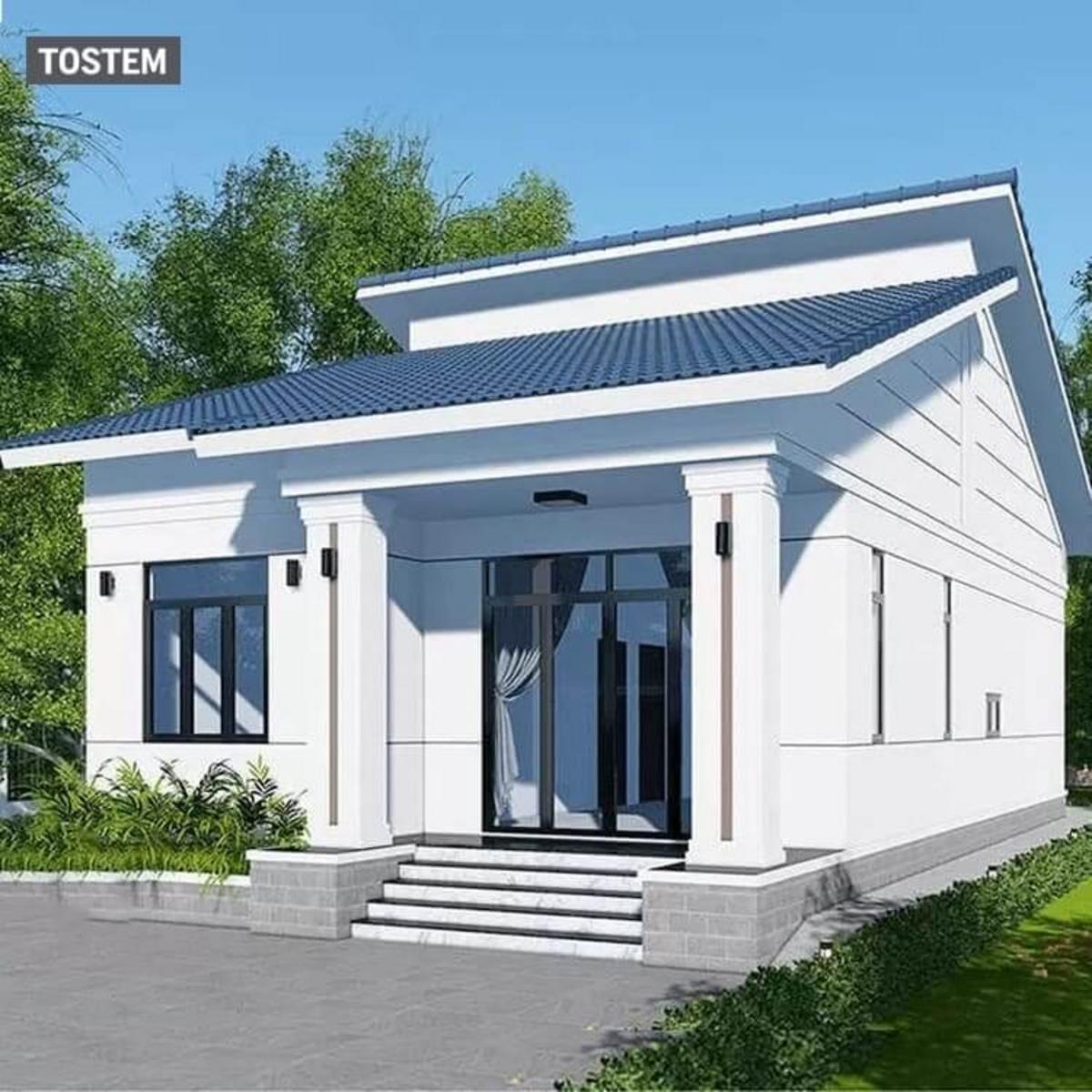 A simple two-bedroom best bungalow design