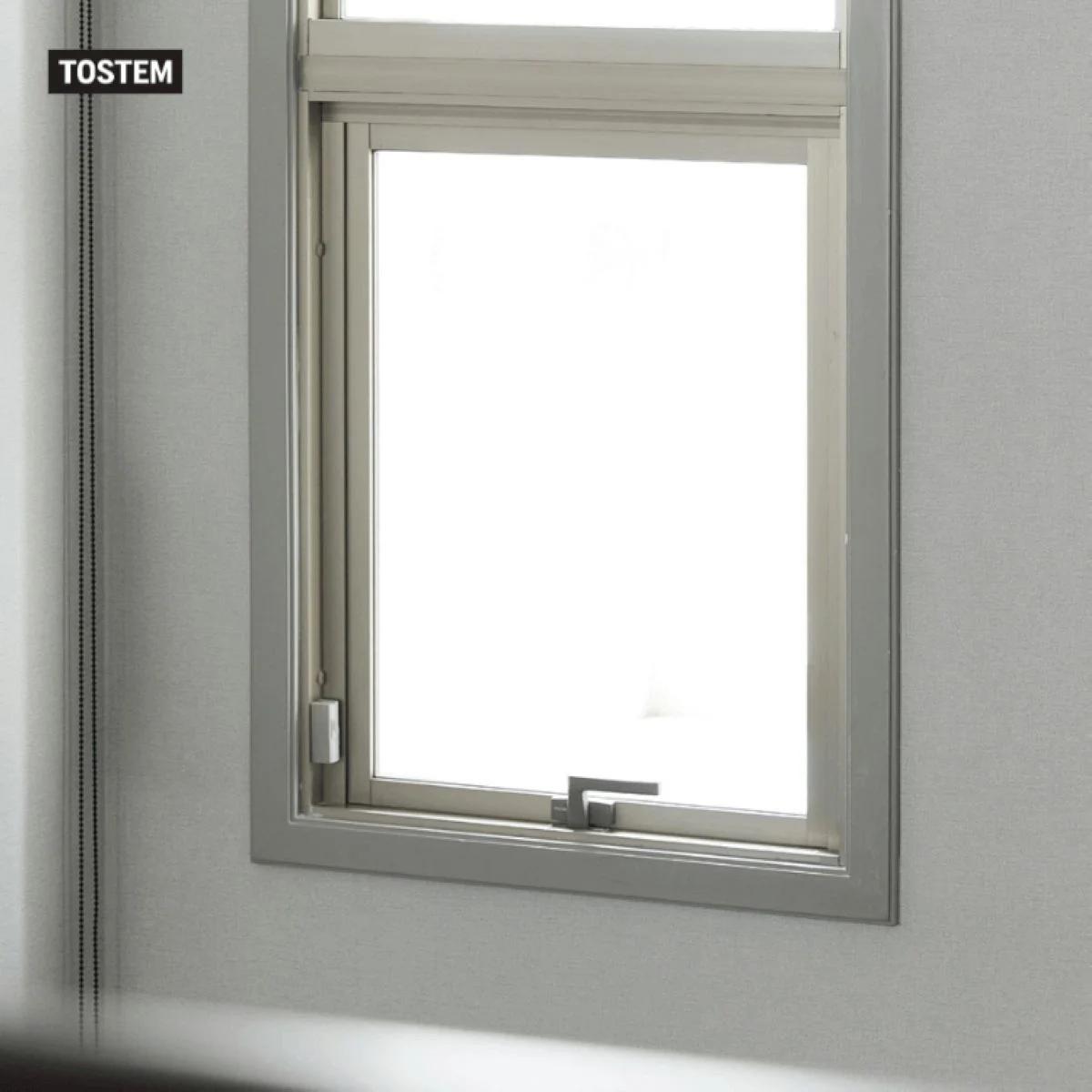 Aluminium top-hung push-pull window, easy operation at modern ceramics vile parle