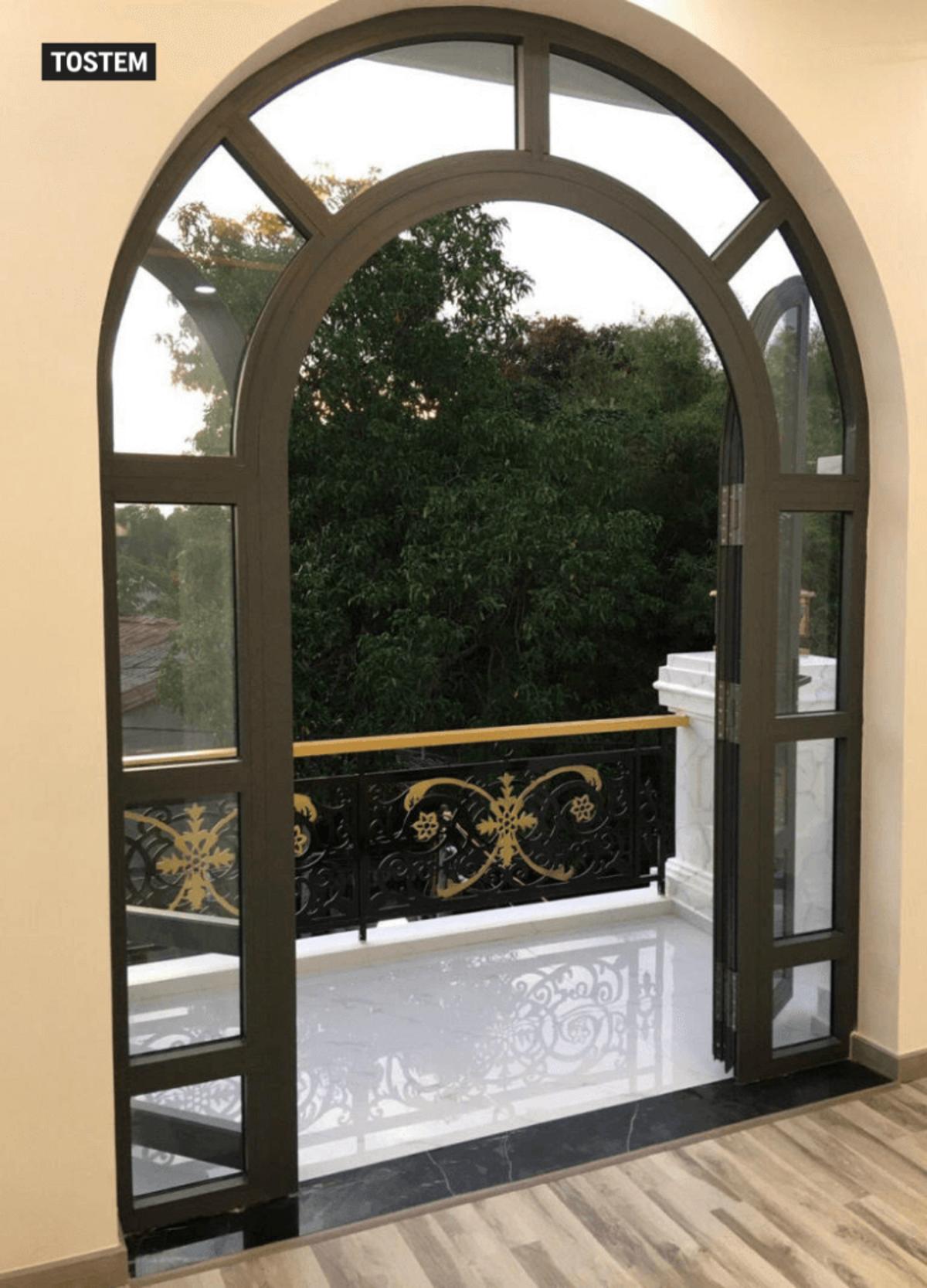 Arch window design in India offers durability and insulation benefits.