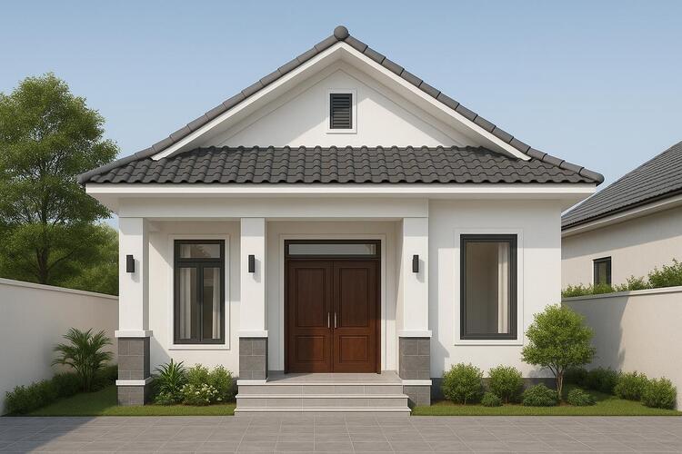 Mẫu nhà cấp 4 3 phòng ngủ 100m2 tinh tế, chi phí hợp lý