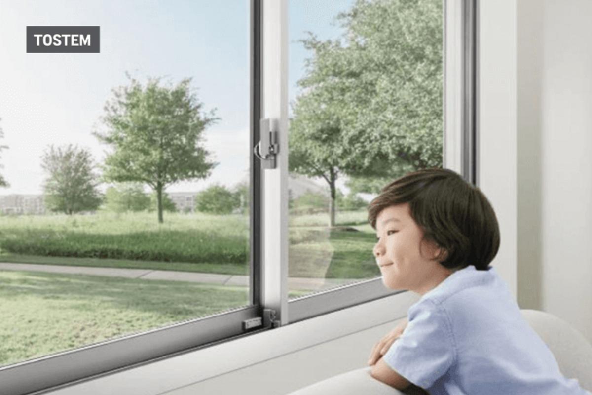 Beautiful 2-panel sliding aluminum-glass window model with window material types