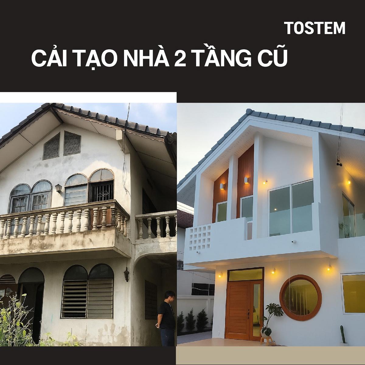 9+ cách cải tạo nhà 2 tầng cũ tối ưu không gian sống, tiết kiệm chi phí