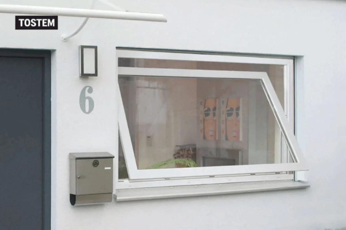 Casement window allows airflow, blocks rain intrusion at modern ceramics vile parle