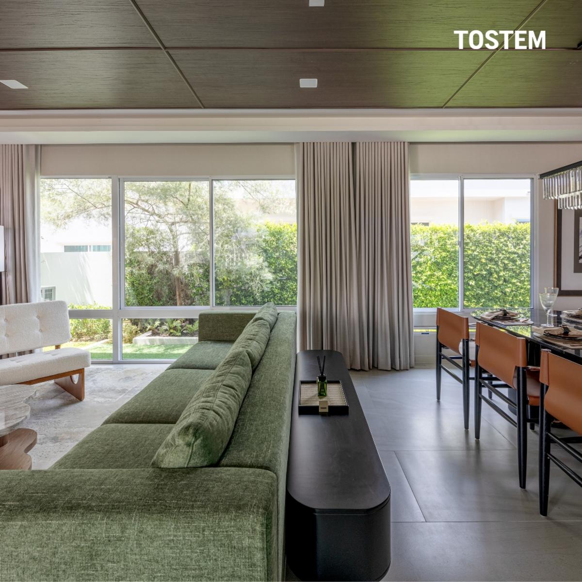 Cửa nhôm TOSTEM điểm nhấn cho mẫu nhà cấp 4 100m2 3 phòng ngủ 1 thờ