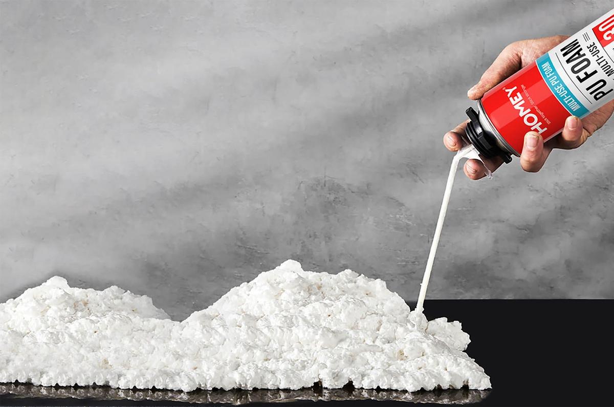 Foam PU phun kín kẽ hở, vật liệu cách nhiệt cho tường nhà hiệu quả