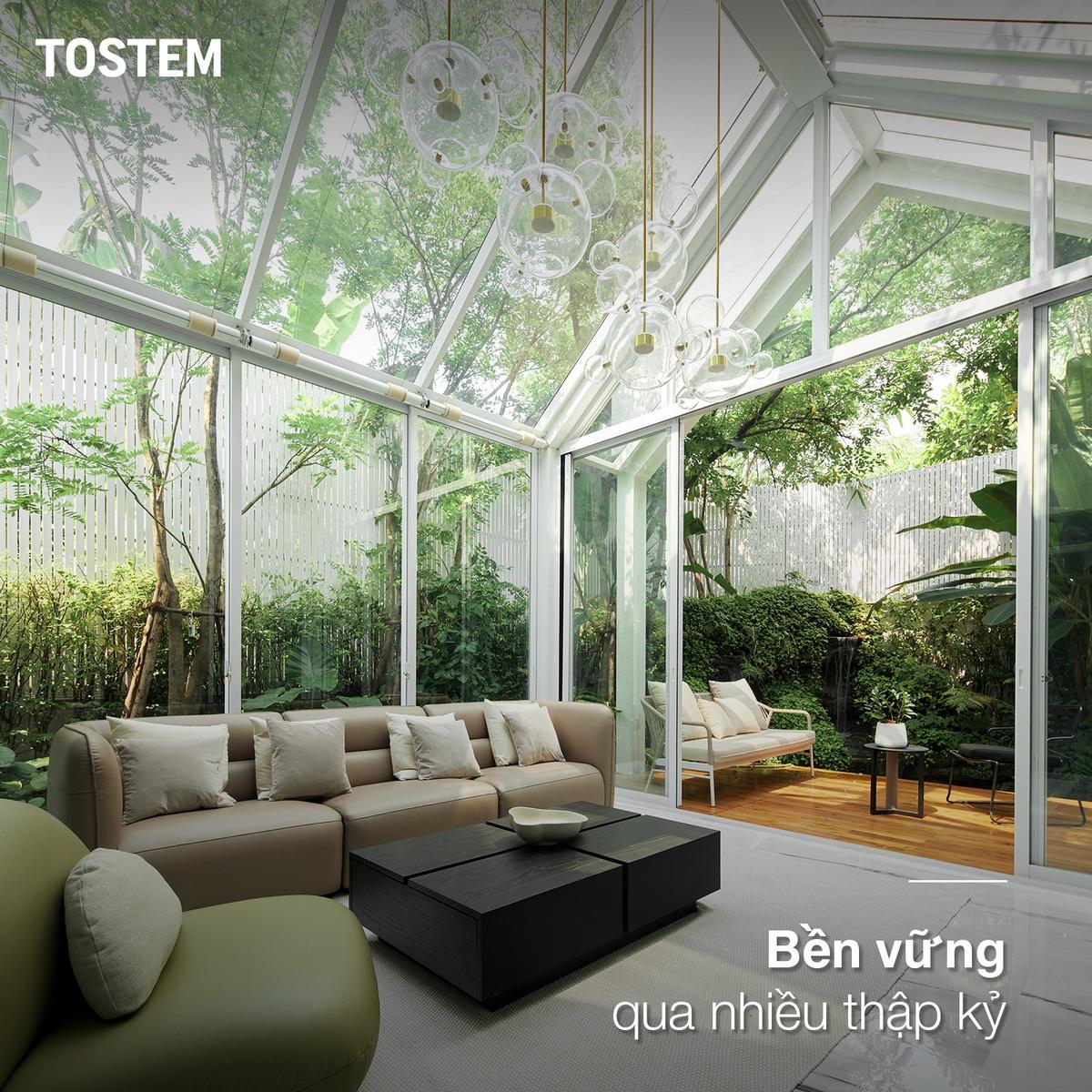 Giải pháp nhôm kính TOSTEM mang lại vẻ đẹp hiện đại cùng độ bền và tính năng ưu việt