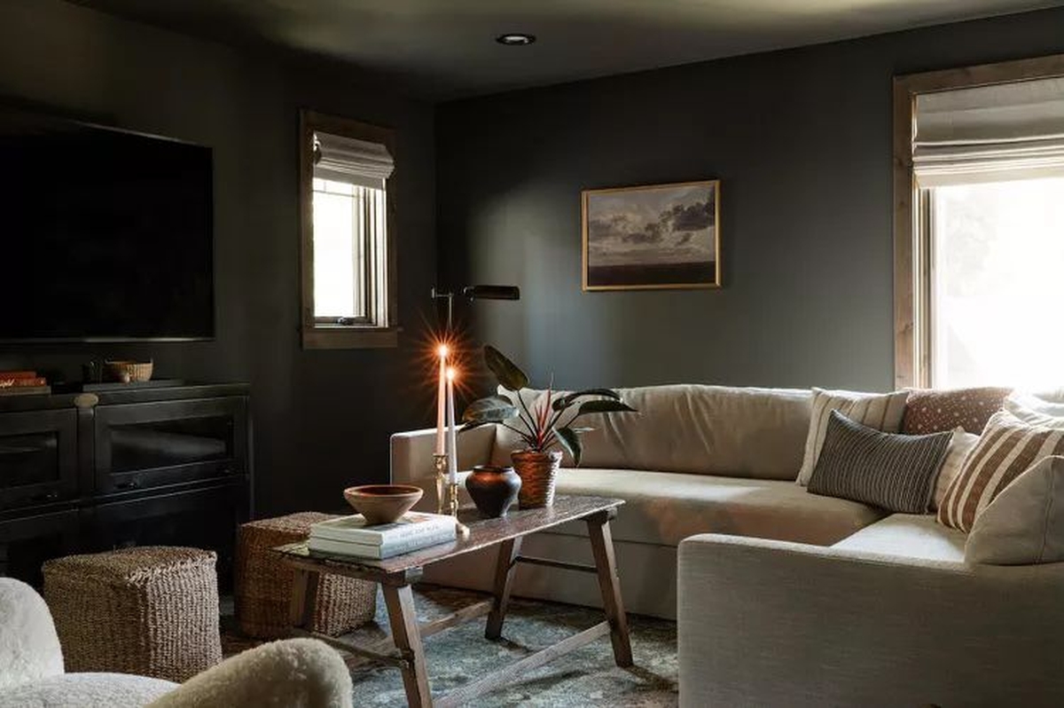 Hình ảnh phòng khách đẹp ấm cúng nhờ cách bài trí và phối màu hợp lý