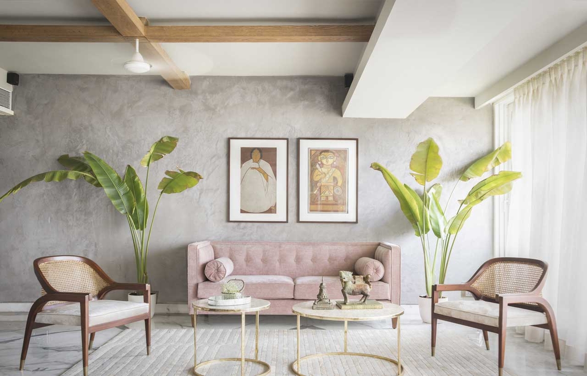 Hình ảnh phòng khách đẹp không dùng quá nhiều nội thất rườm rà