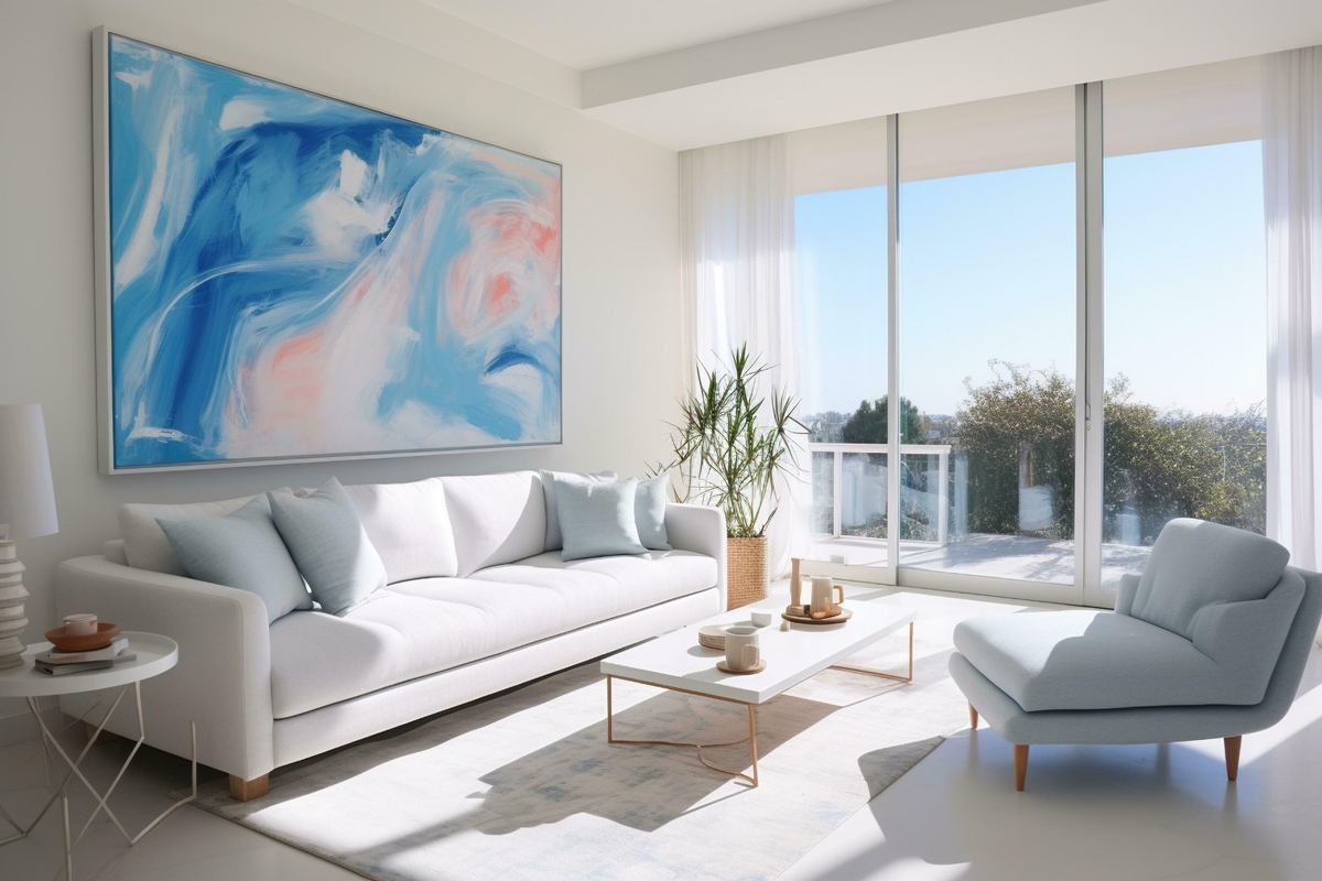 Hình ảnh phòng khách đẹp theo xu hướng pastel nổi bật trong kiến trúc