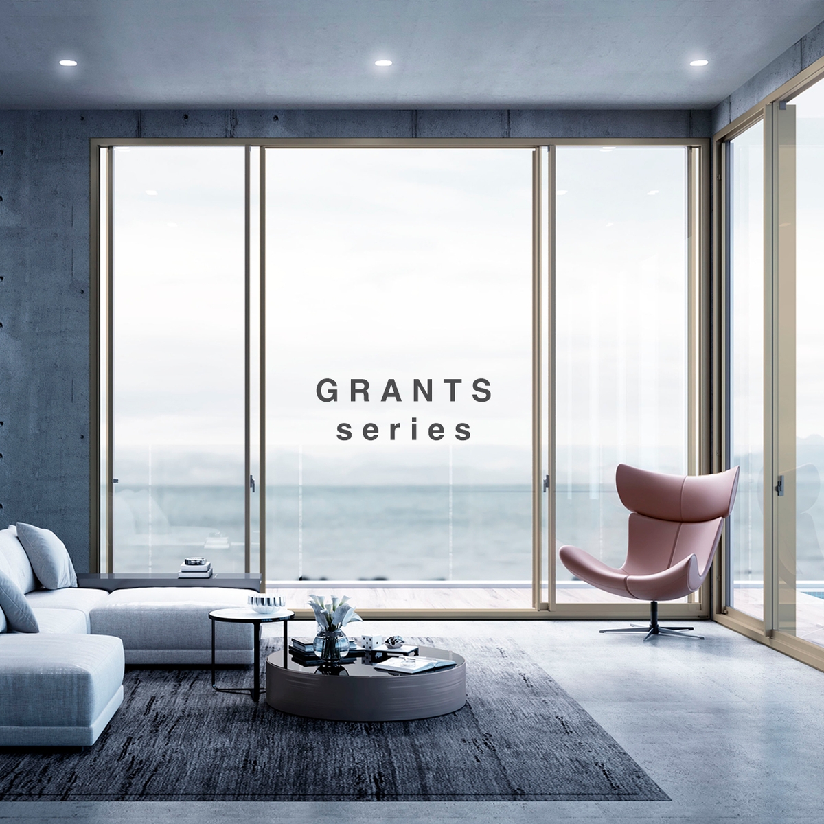 Hình ảnh phòng khách đẹp với cửa nhôm trượt TOSTEM sang trọng ấn tượng