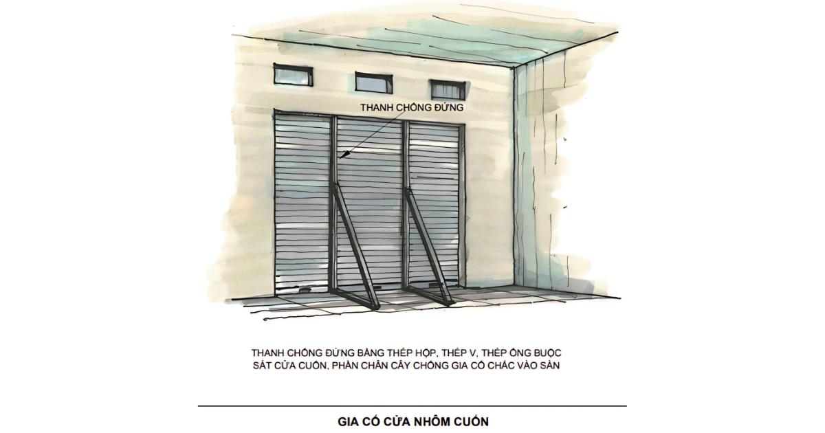 Hướng dẫn cách gia cố cửa chống bão cho cửa nhôm cuốn an toàn hơn
