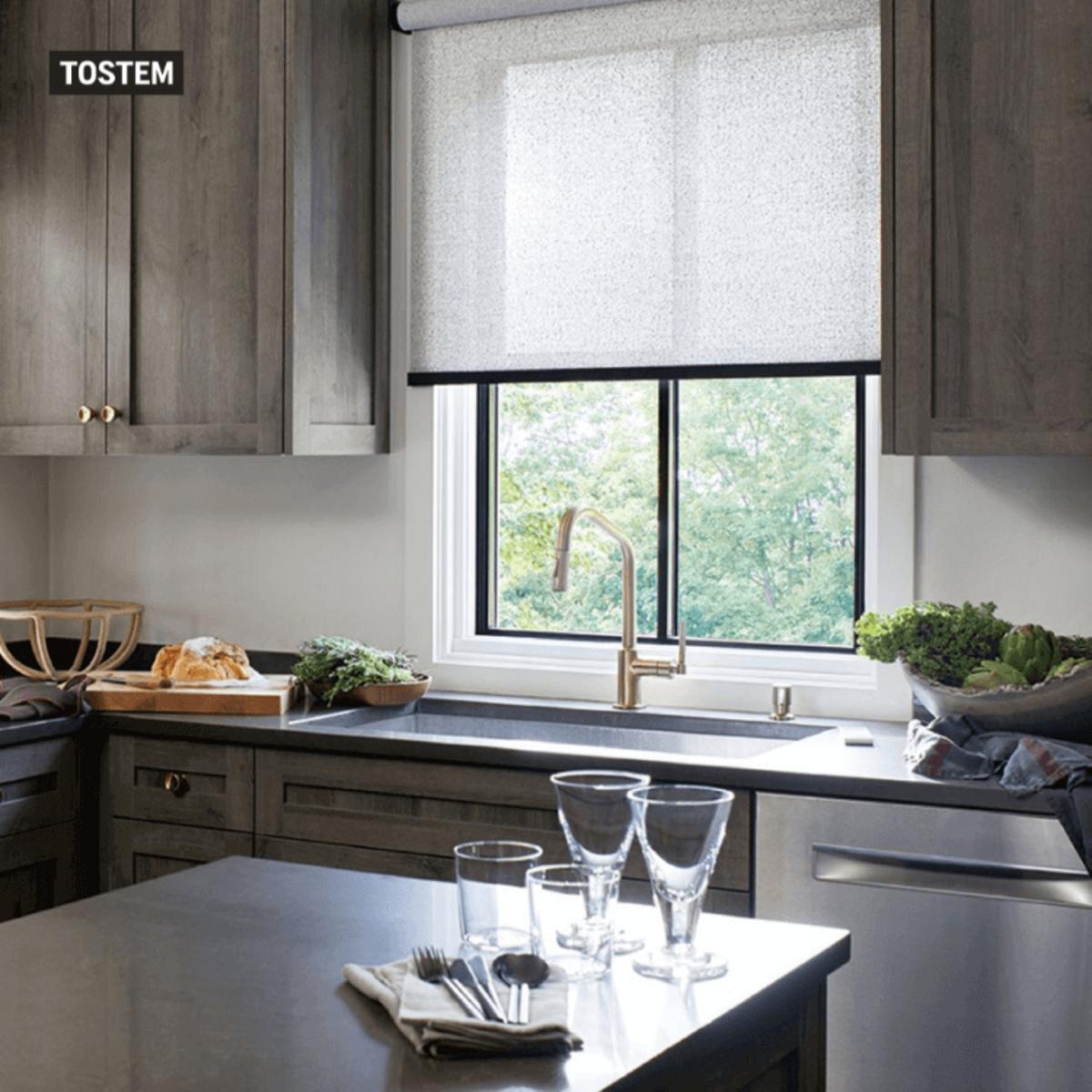 Kitchen sliding window model with modern design from window material types
