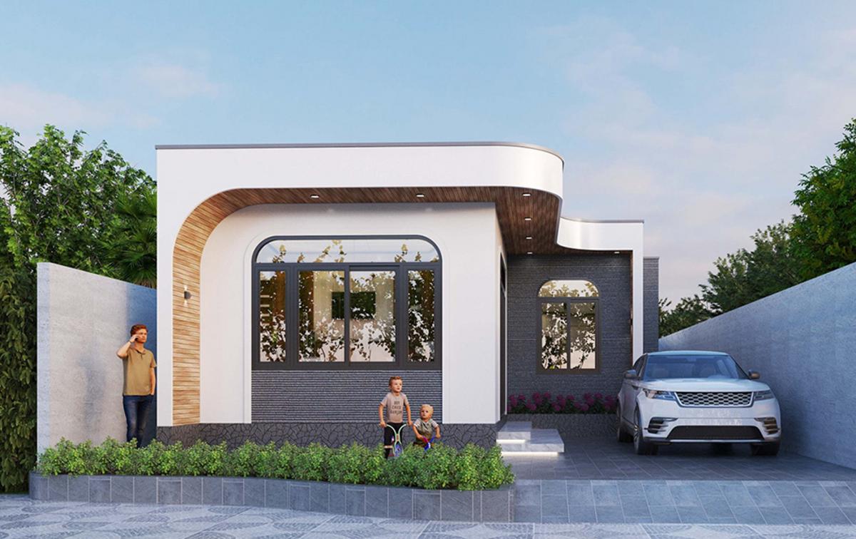 Mẫu nhà cấp 4 4 phòng ngủ 120m2 hiện đại đơn giản, tiết kiệm chi phí xây dựng