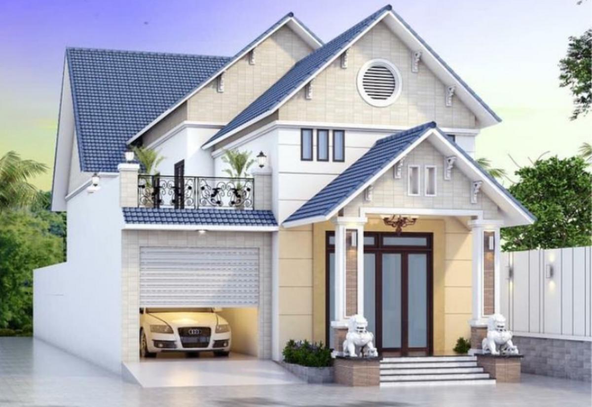 Mẫu nhà cấp 4 4 phòng ngủ 120m2 mái nhật tinh tế với độ dốc thoải hài hòa