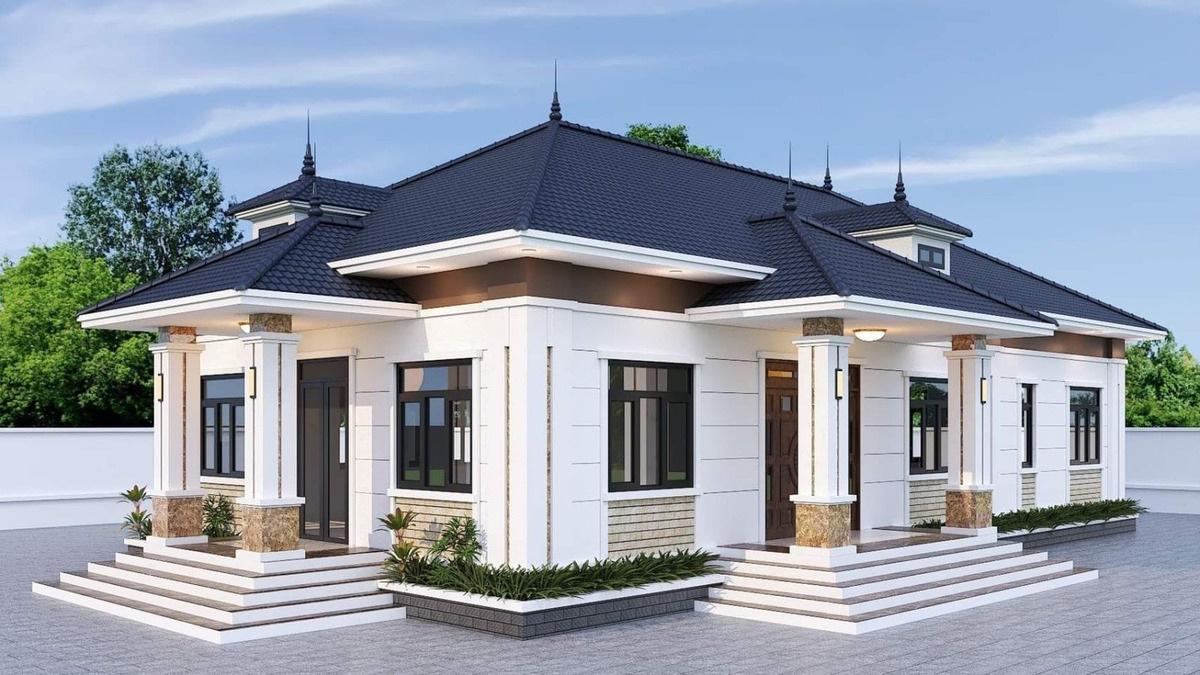 Mẫu nhà mái nhật 1 tầng đẹp tinh tế, thanh thoát và sang trọng hiện đại