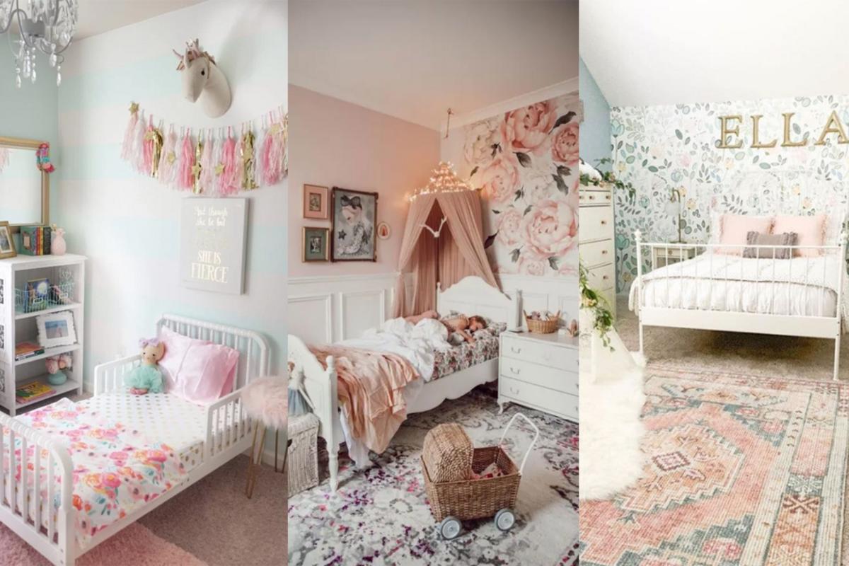 Mẫu phòng ngủ cho bé gái 10 tuổi phối phụ kiện hài hòa không gian chung