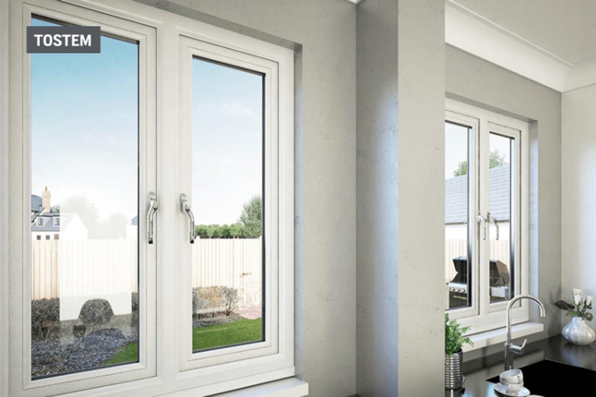 Modern 2-panel aluminum casement windows designed from window material types