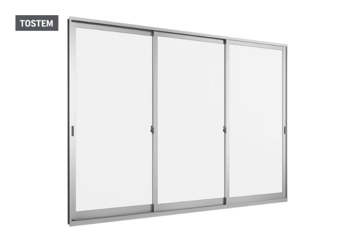 Modern 3-panel sliding aluminum windows door design for home.