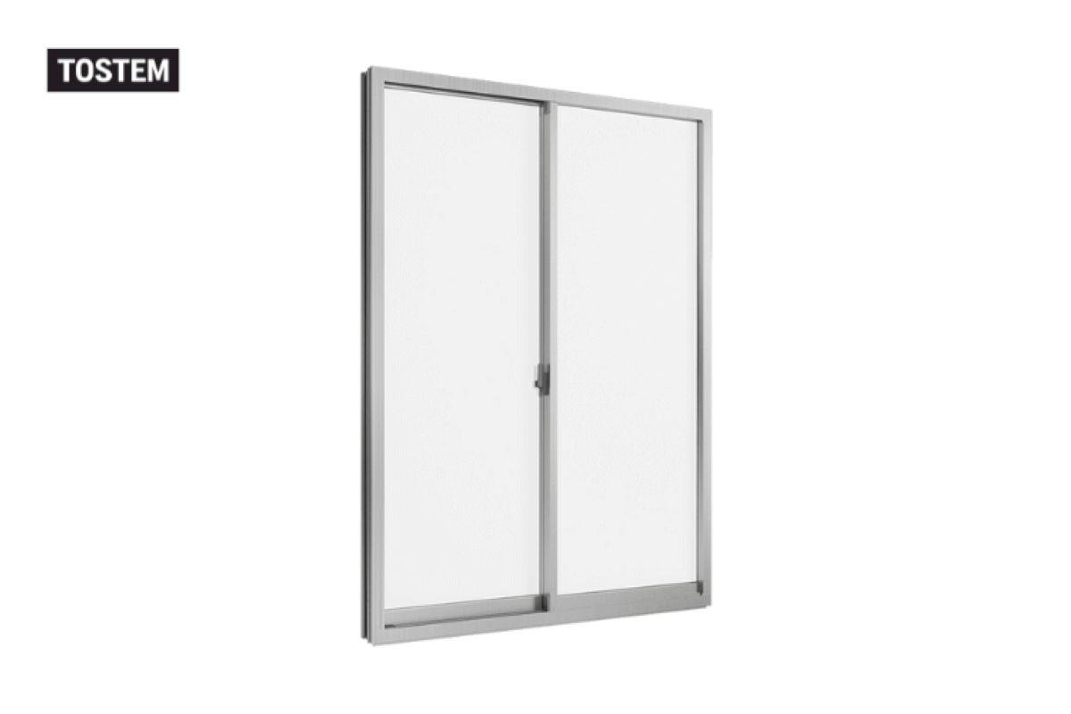 Modern aluminium bathroom door design with smooth horizontal sliding tracks