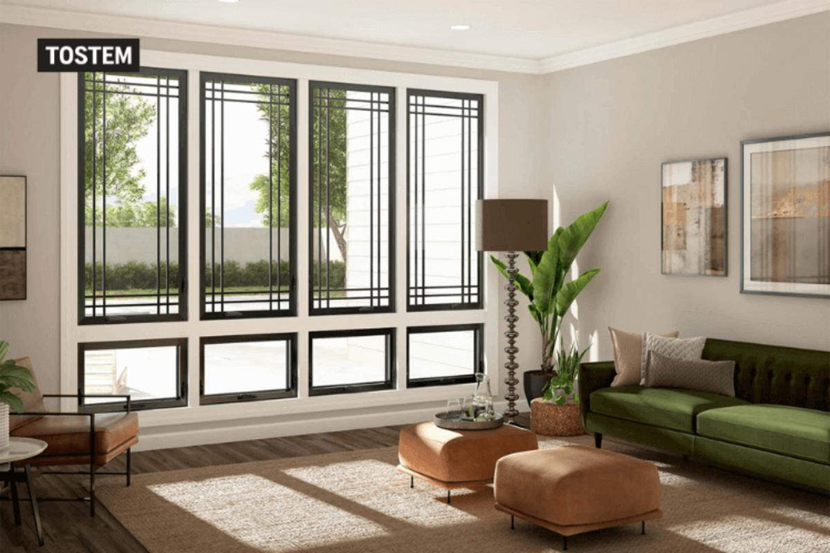 Modern steel window model enhancing room aesthetics with window material types