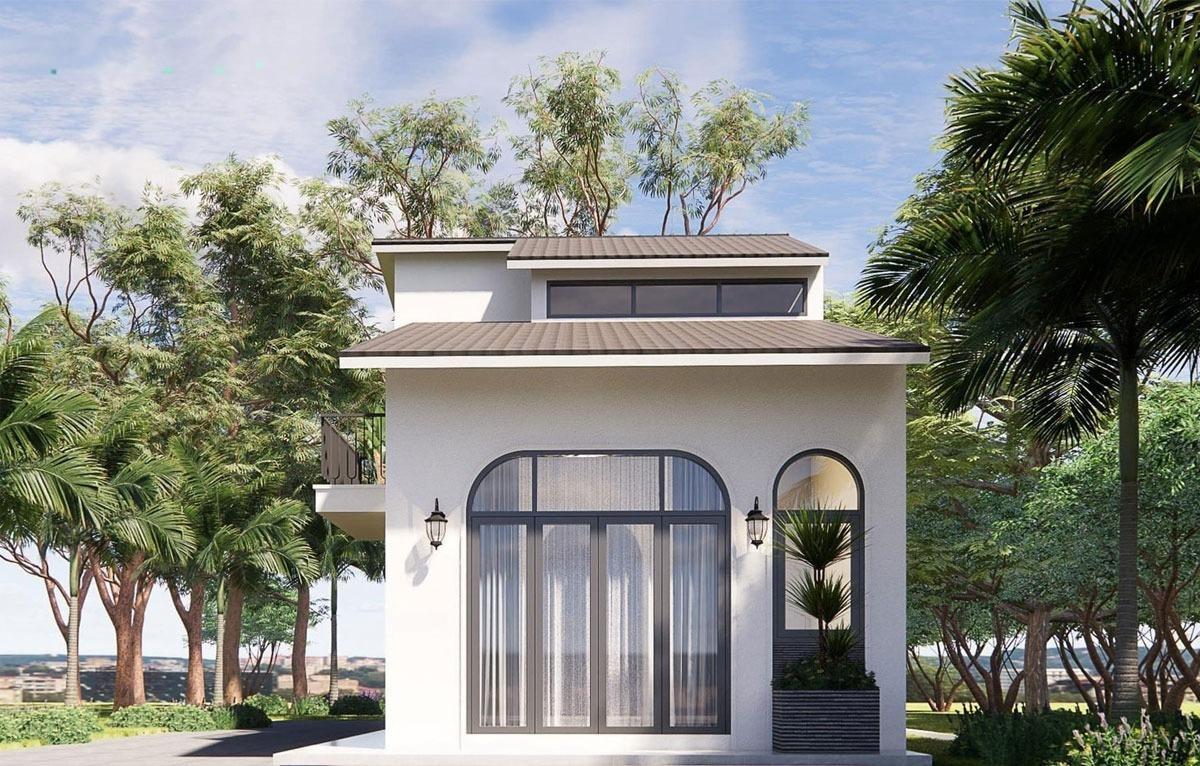Ngoại thất mẫu nhà gác lửng đẹp kinh phí 200 triệu đơn giản, chú trọng công năng.