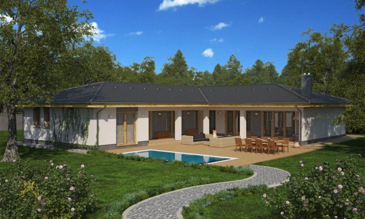 Nhà cấp 4 chữ l nông thôn 3 - 4 phòng ngủ tận dụng ánh sáng và gió tối đa