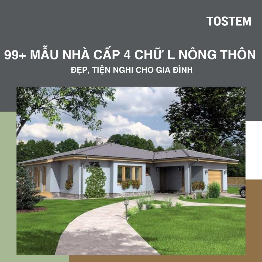 Nhà cấp 4 chữ L nông thôn: Gợi ý 99+ mẫu đẹp, tiện nghi cho gia đình