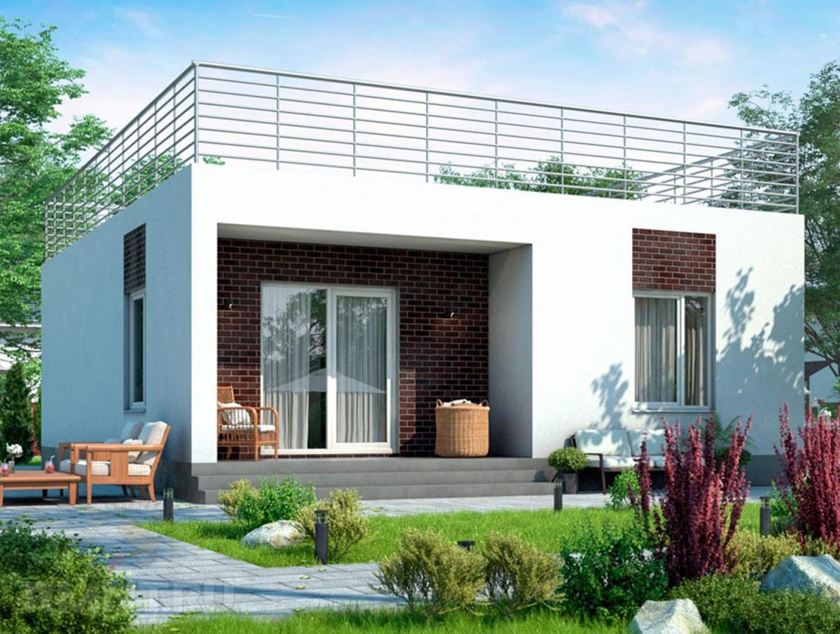 Nhà cấp 4 mái bằng tận dụng mái làm sân thượng phơi đồ, tiệc trà, làm vườn