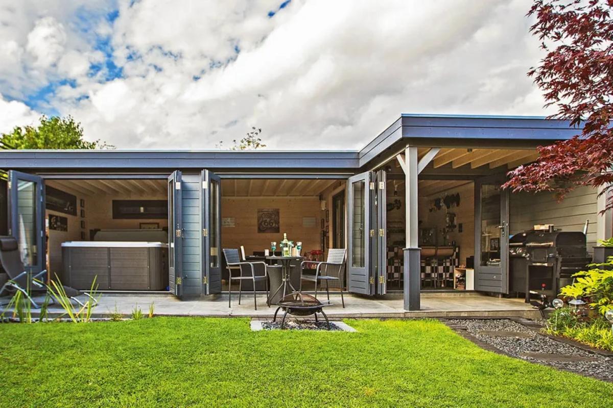 Nhà cấp 4 nông thôn chữ l có sân vườn thích hợp nghỉ dưỡng và thư giãn