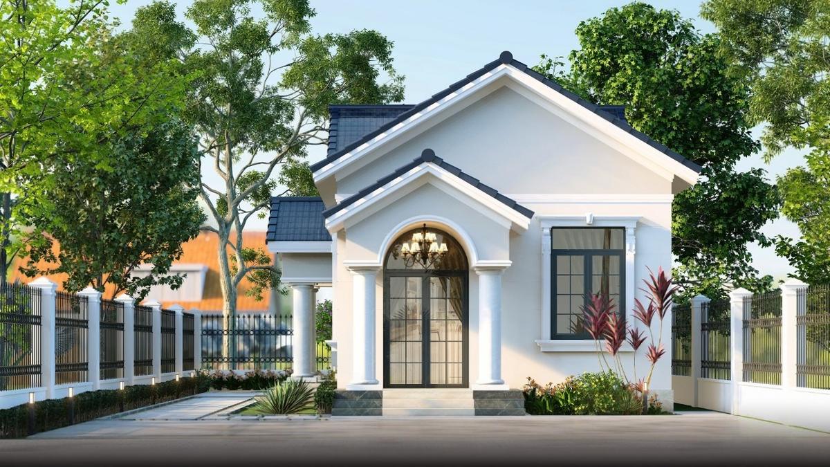 Nhà cấp 4 sân vườn nông thôn mái Thái thanh thoát, sang trọng và chống nóng hiệu quả