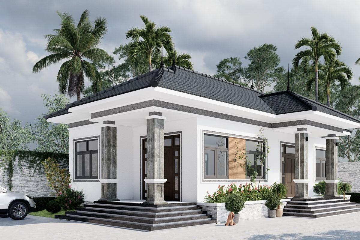 Nhà cấp 4 sân vườn nông thôn trên 800 triệu hiện đại, tiện nghi và không gian cao cấp