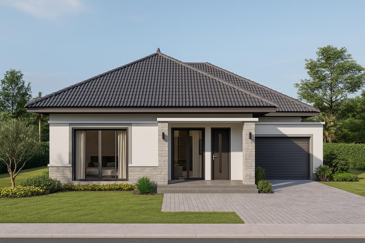 Nhà mái nhật 1 tầng 100m2 đẹp, phù hợp với gia đình quy mô vừa phải