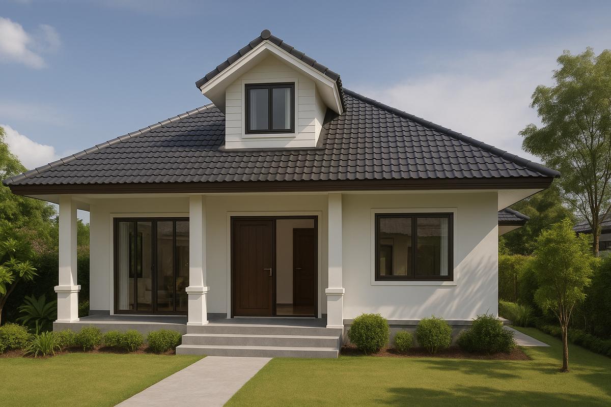 Nhà mái nhật 1 tầng có gác lửng thông minh, tối ưu diện tích hiệu quả