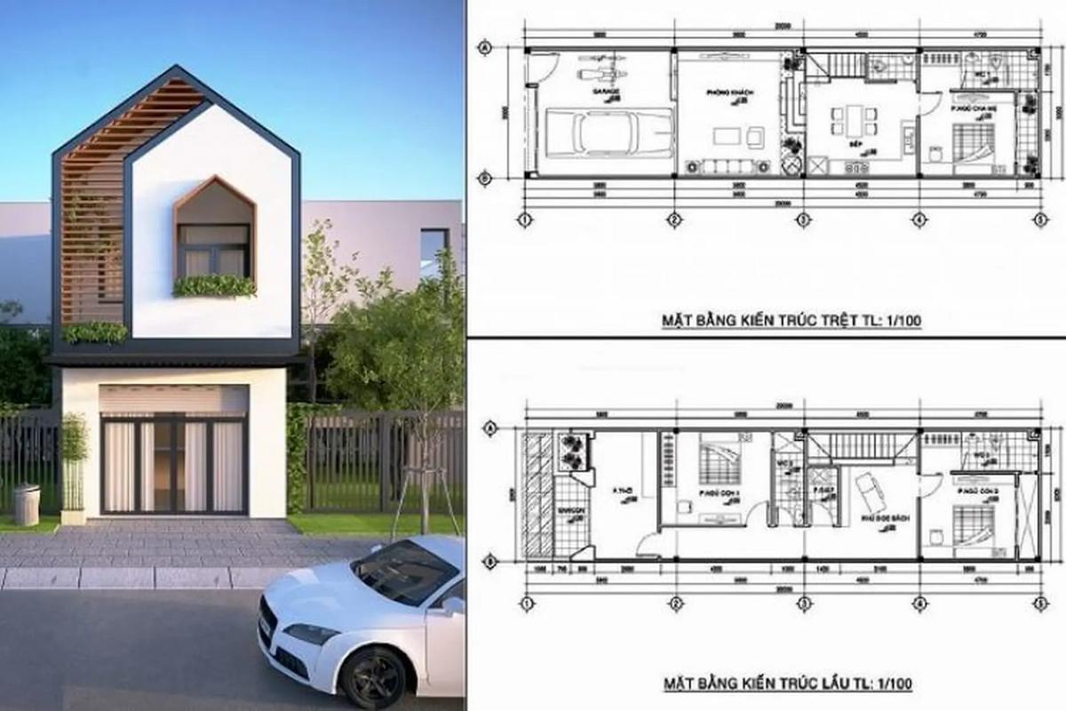 Đọc bản vẽ nhà 2 tầng mái Nhật với 6 bước chi tiết