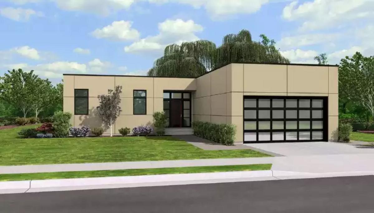 Phong cách hiện đại nhà cấp 4 chữ l nông thôn tạo sự trẻ trung, năng động