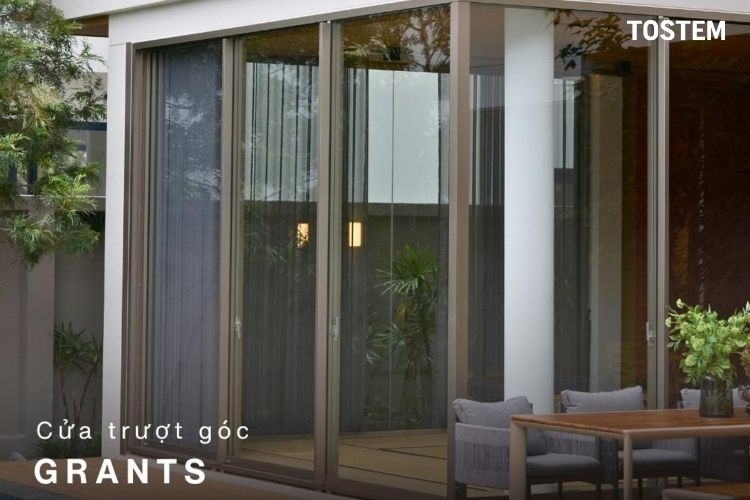 GRANTS - lựa chọn cửa nhôm trượt góc vận hành êm ái cho ngôi nhà của bạn