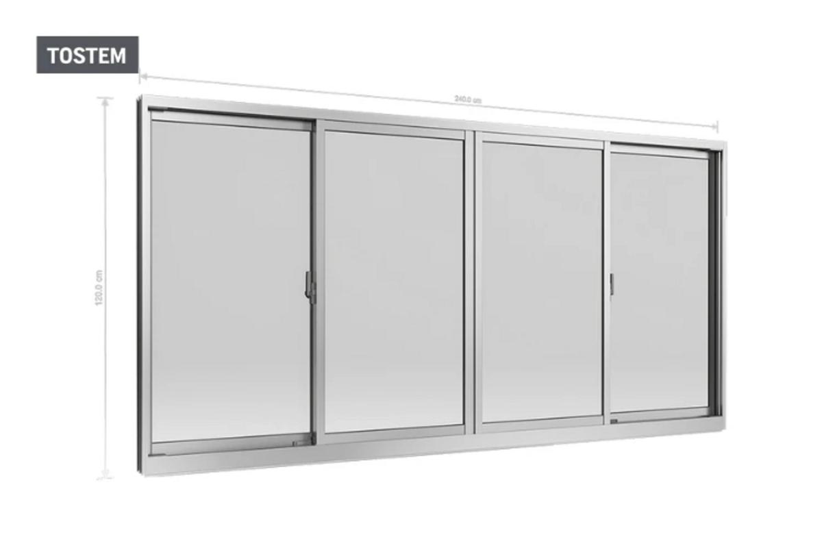 Premium 4-panel sliding trending window design with 2-track.