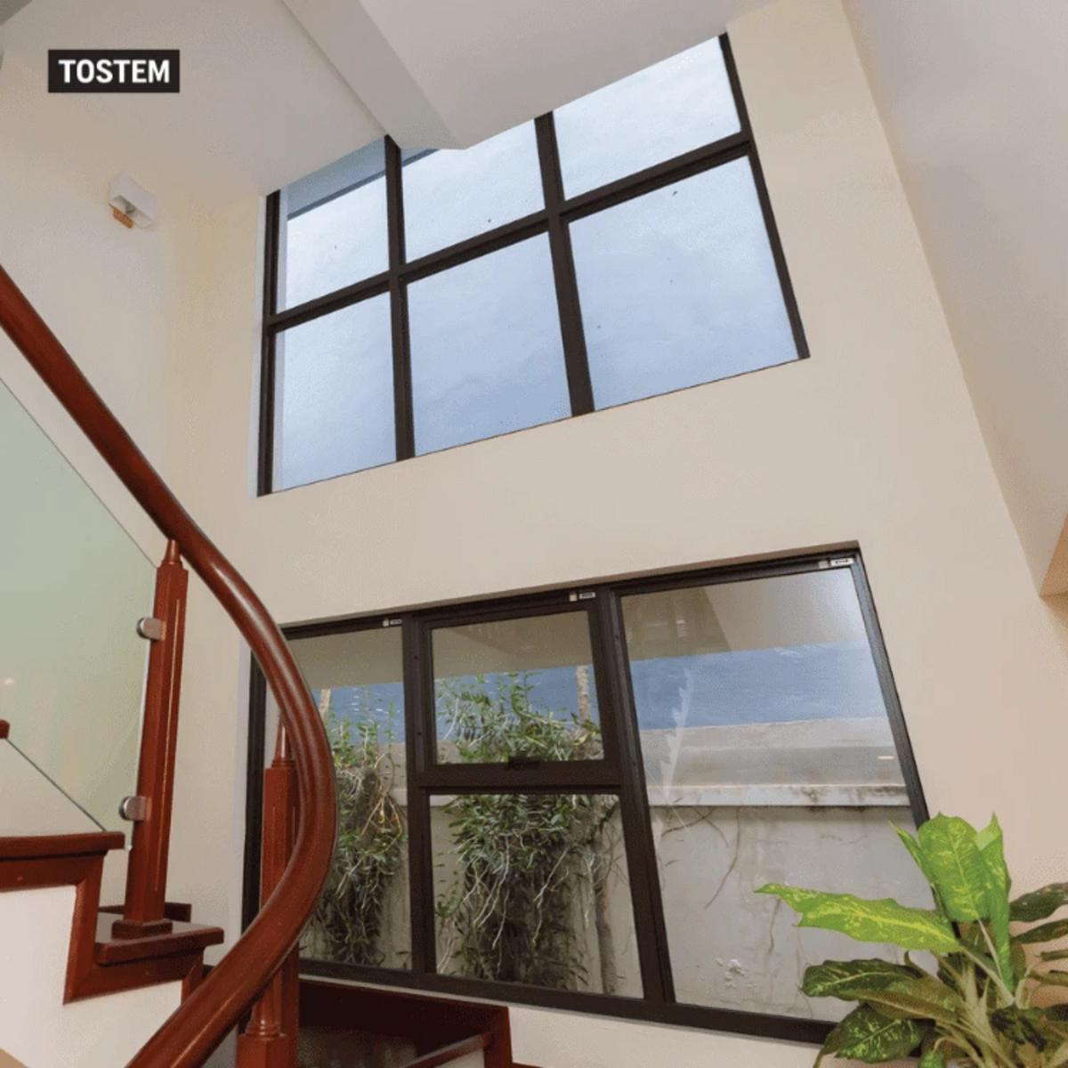 Premium aluminum soundproof window with elegant, sleek construction