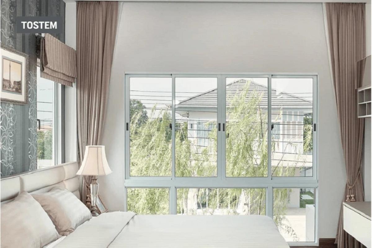 Premium TOSTEM aluminum door design with window noise control.