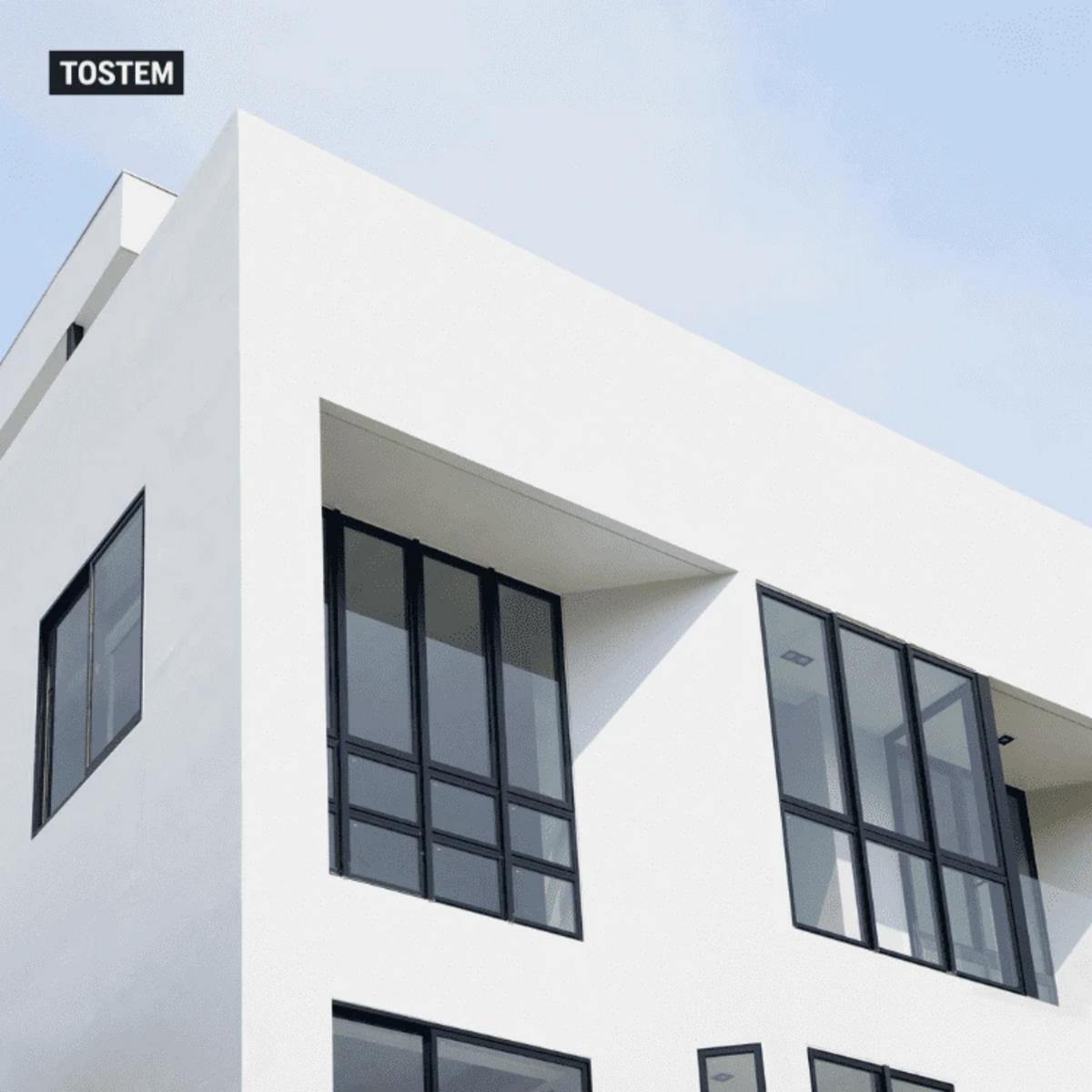 Premium TOSTEM aluminum soundproof windows and doors for villas