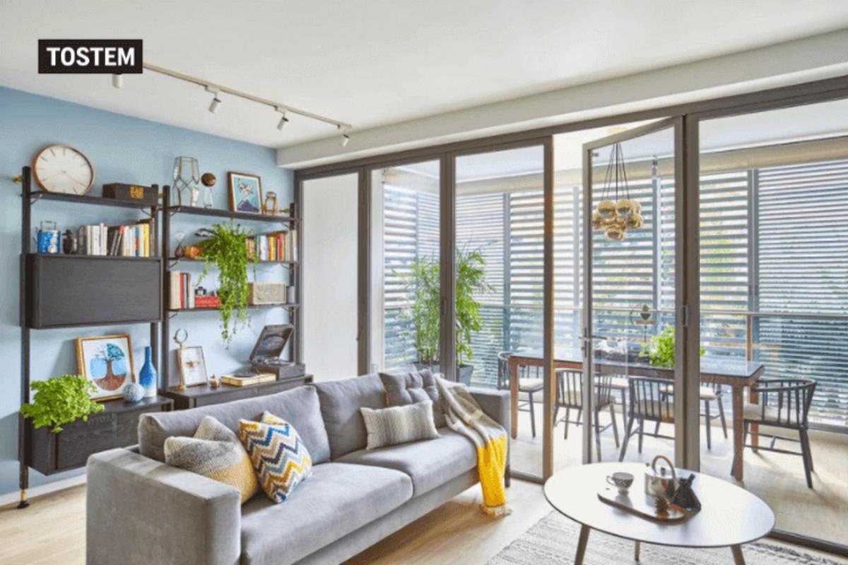 Swing aluminium glass balcony wooden door design entryways