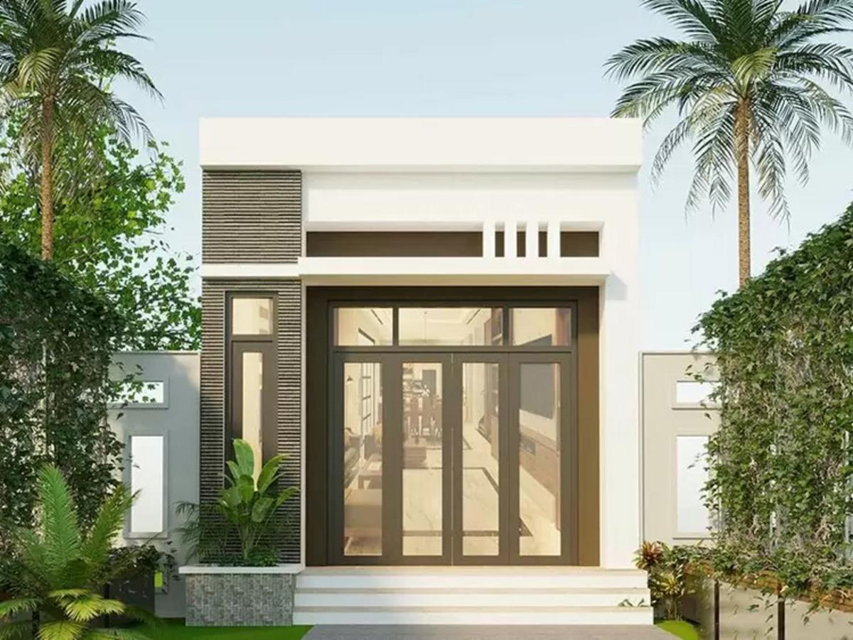 Thiết kế mái bằng chữ nhật giúp nông thôn xây nhà cấp 4 giá 70 triệu tiết kiệm.