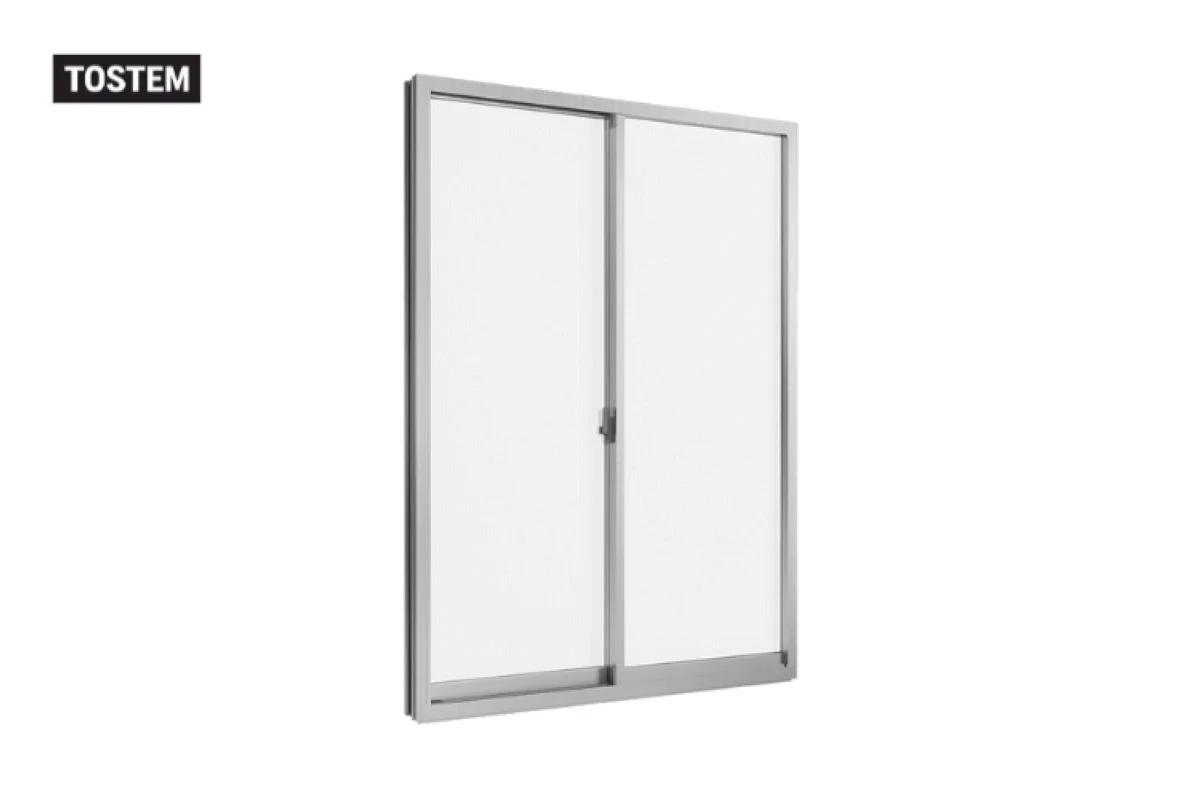 TOSTEM aluminium sliding window with airtight tracks at modern ceramics vile parle