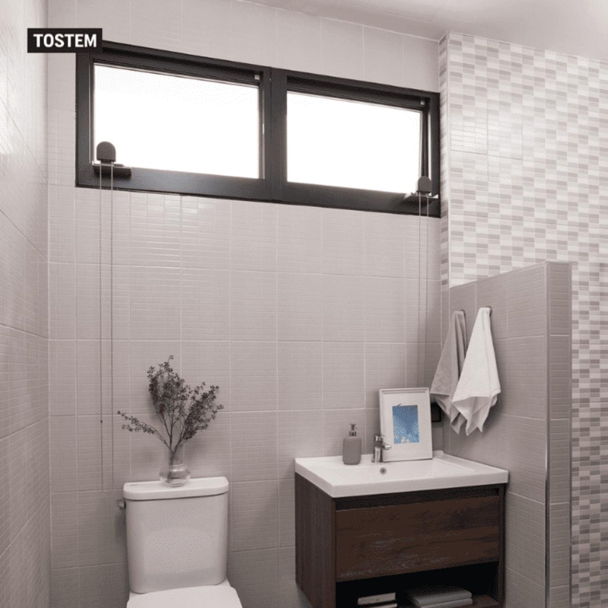 TOSTEM bathroom louvre window improves fresh ventilation