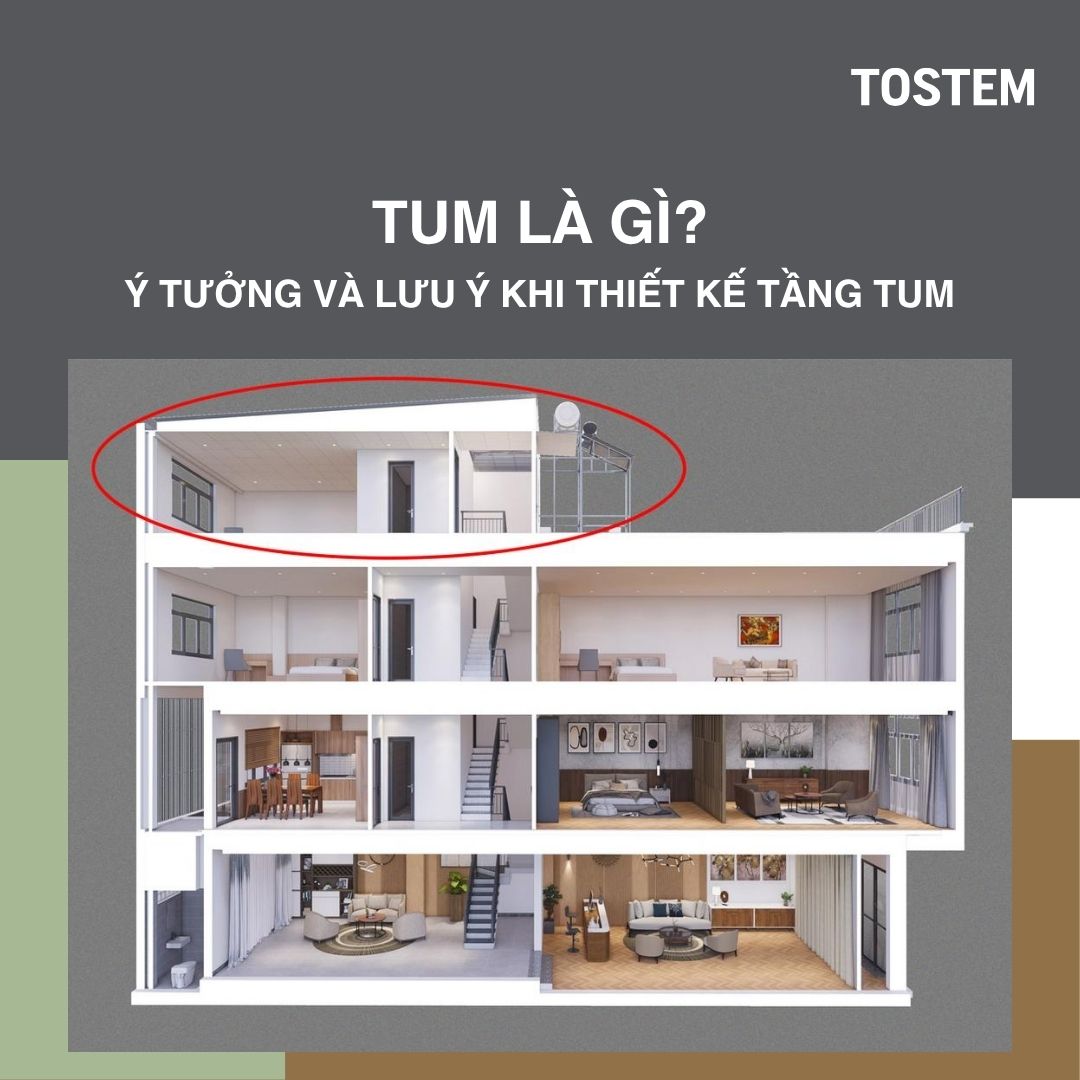 Tum là gì? 29 ý tưởng và lưu ý thiết kế tầng tum cho ngôi nhà